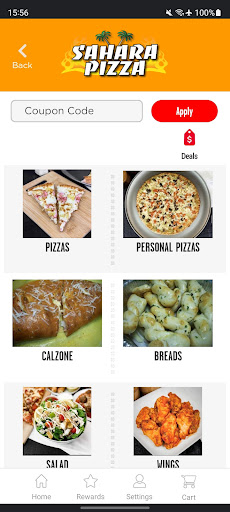 Screenshot of Sahara Pizza
