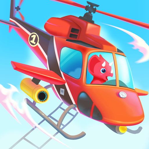恐龍直升機 - 飛機兒童遊戲