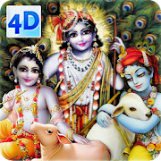 4D Krishna & Cows Live Wallpaper