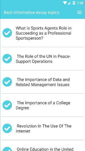 Best informative essay topics