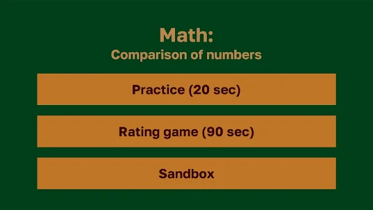 Math: Comparison of numbers