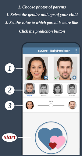 Android application BabyPredictor: Baby Generator screenshort