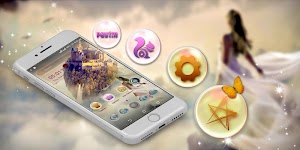 screenshot of Fantasy Angel Launcher Theme