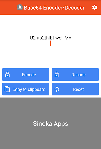 Base64 Encoder/Decoder Screen 3