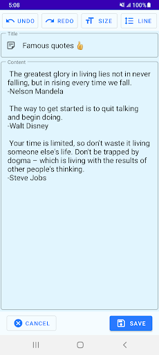 Notebook - offline memo Screen 3