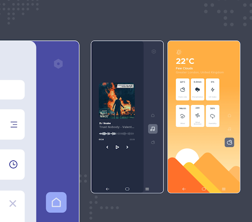 Screenshot of DashCards for KLWP