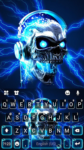 Android application Lightning Music Skull Keyboard screenshort