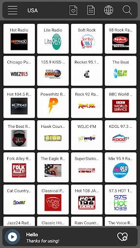 Android application Radio USA Online - USA Am Fm screenshort