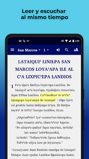 Android application Highland Oaxaca Chontal Bible screenshort