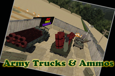 군대 트럭 운전사 수송 자 3D