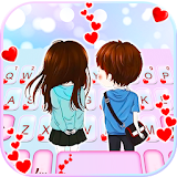 Young Couple Love Keyboard Theme icon