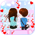 Young Couple Love Keyboard Theme Apk
