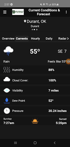 Durant Weather Radar Screen 3