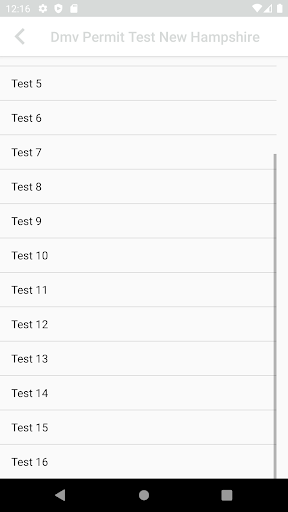 Android application DMV Practice Test NH screenshort