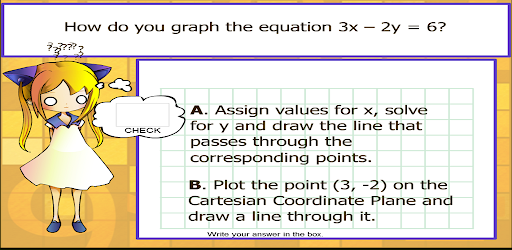 Android application Graph Linear Equation - 2 Vars screenshort