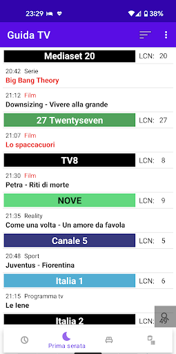 Italian TV Guide Screen 2