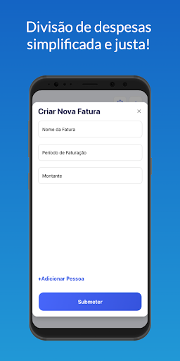 Android application Divida Conta screenshort