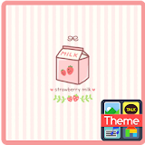 strawberry milk 카카오톡 테마 icon