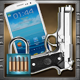 pistol shooting screen lock icon