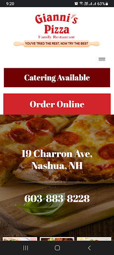 Gianni’s Pizza Screen 2