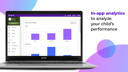 Screenshot of CogAT Test Prep App by Gifted
