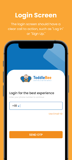 Android application ToddleBee screenshort