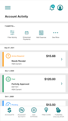 Android application Maestro Health mSAVE Mobile screenshort