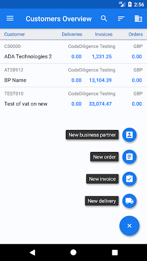 Enterpryze mobileCollect Screen 2