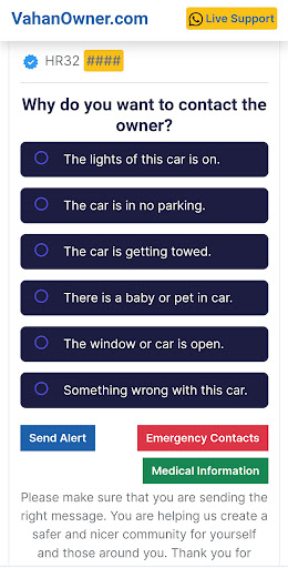 Android application VahanOwner.com screenshort