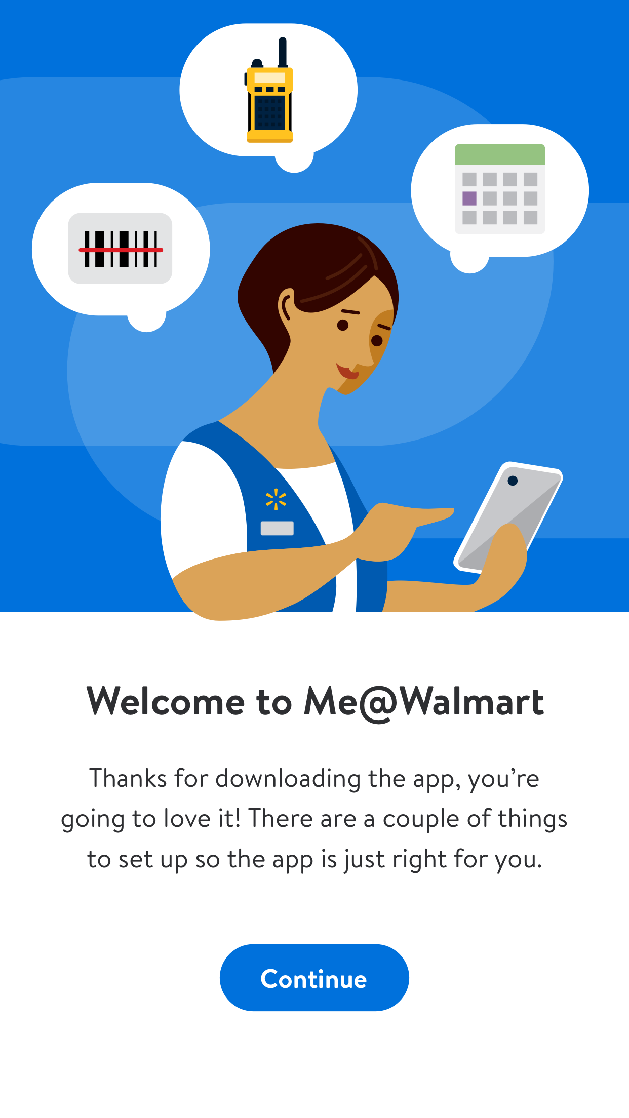 Android application Me@Walmart screenshort