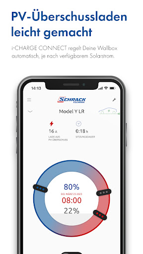 Android application i-CHARGE CONNECT screenshort