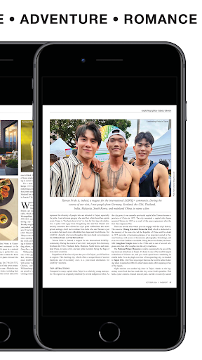 Screenshot of Passport Magazine