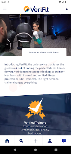 Android application VeriFit screenshort