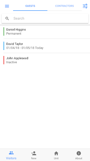 Android application ISN Resident screenshort