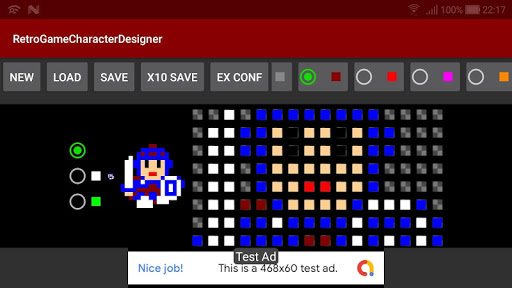 Retro Game Character Designer Screen 2
