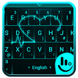Live Neon Heart Keyboard Theme icon