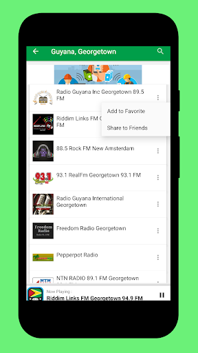 Radio Guyana FM + Radio Online Screen 3