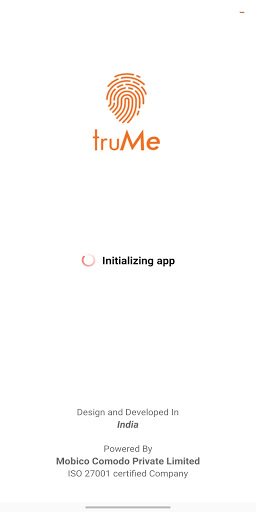Android application truMe screenshort