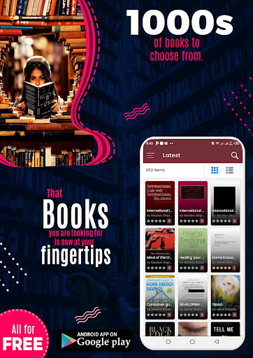 Android application My School Library - Book Hub screenshort