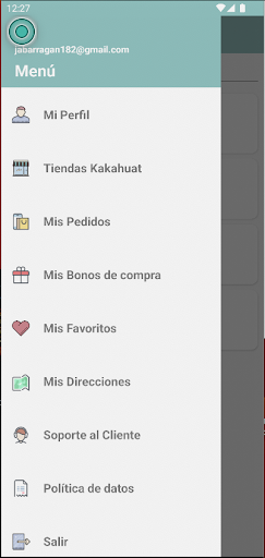 Android application Kakahuat Pasteleria screenshort