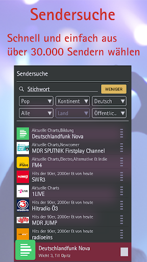 Radio-App, Recorder, Podcasts Screen 2
