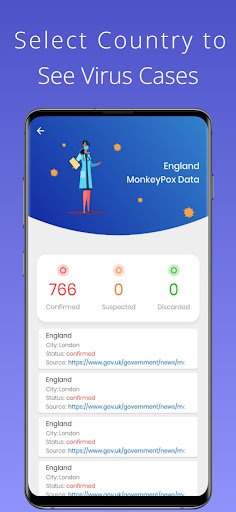 MonkeyPox Tracker Screen 2