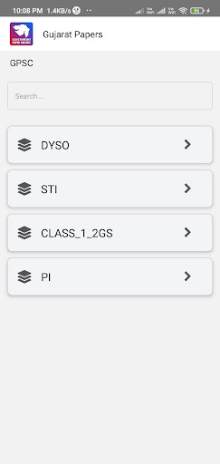 Competitive Exam Papers Screen 2