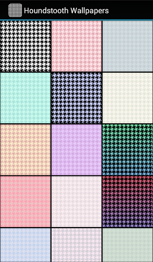 Android application Houndstooth Wallpapers screenshort
