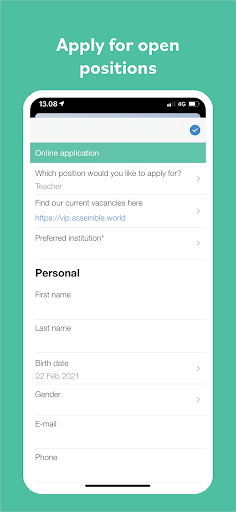 Android application Adelby 1 Mitarbeitende screenshort