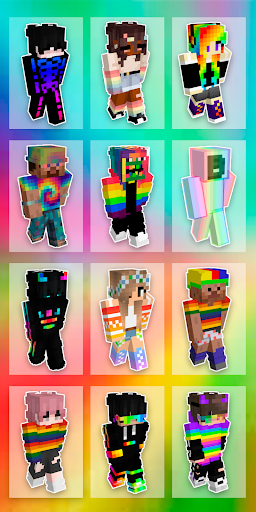 Android application All Skins for Minecraft in 3D screenshort