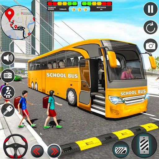 Jogue Motorista de ônibus escolar, um jogo de Dirigir