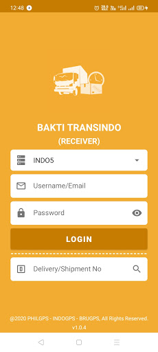Android application Bakti - Receiver screenshort