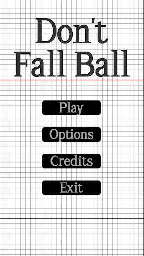 Android application Don't Fall Ball screenshort