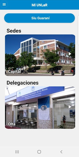 Android application Mi UNLaR screenshort